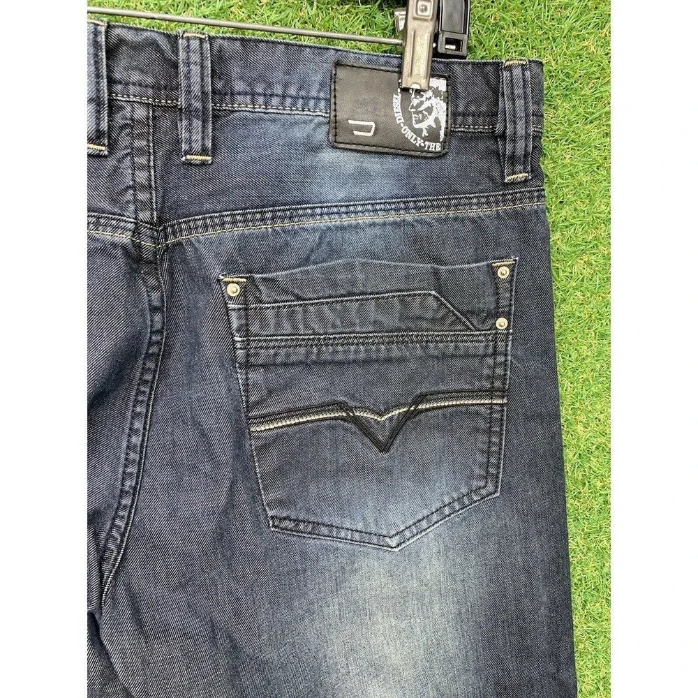 Diesel Viker Jeans Mens 36 36x28 Dark Wash Straight Leg Baggy Skater Grunge Y2K